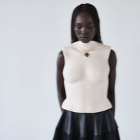 Ceramic torso sculpture