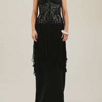 Sculpt me dear, embroidered black torso