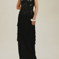 Sculpt me dear, embroidered black torso