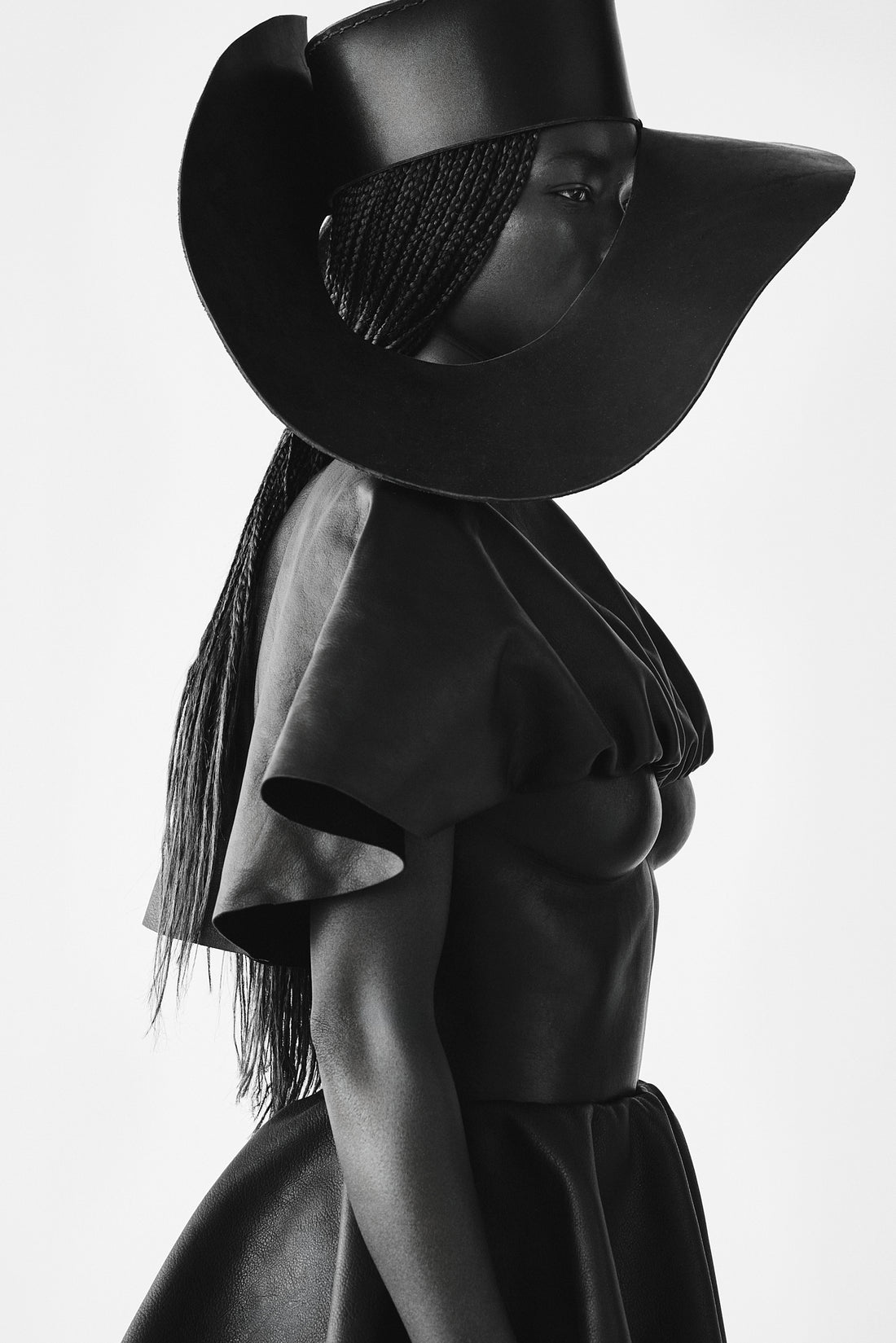Leather hat