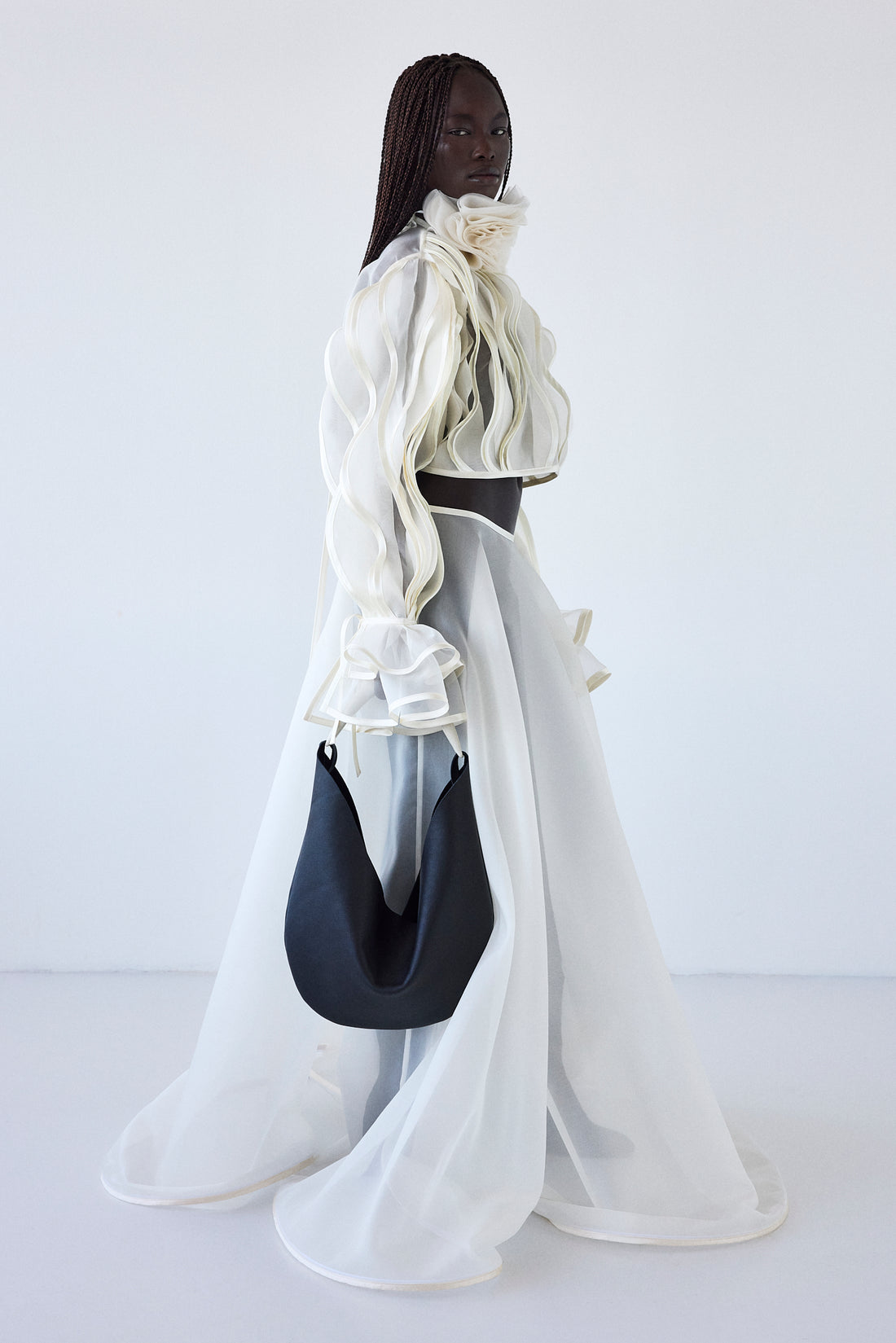 Silk organza blouse
