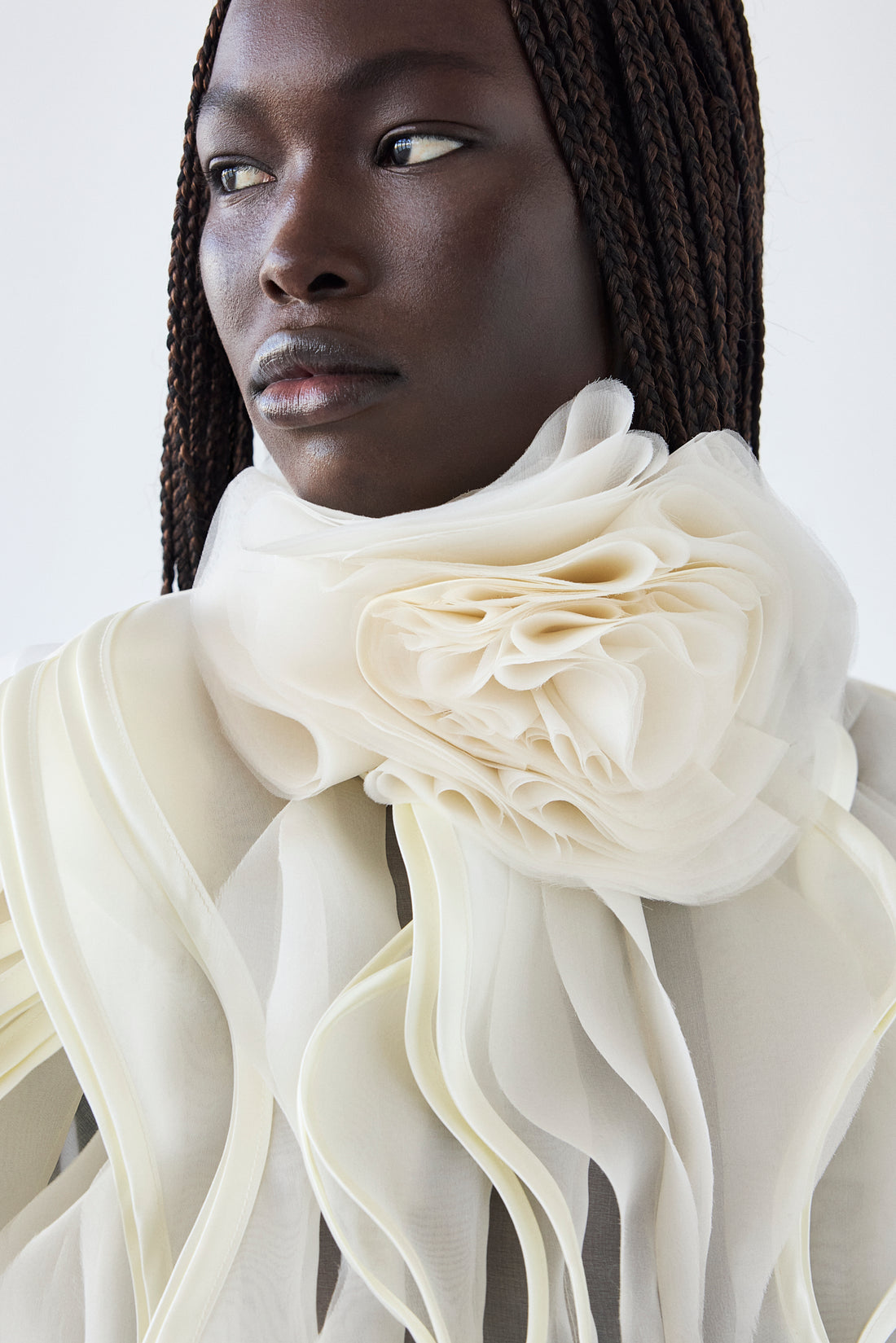 Silk organza blouse