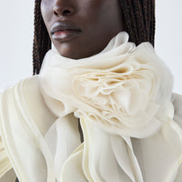 Silk organza blouse