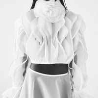Silk organza blouse
