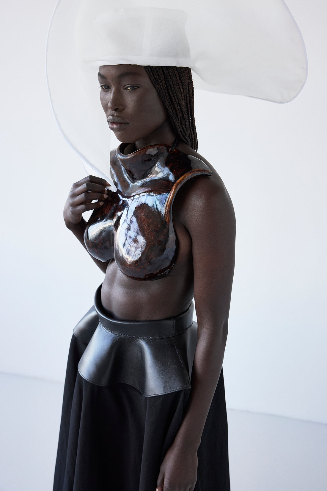 Ceramic bust sculpture