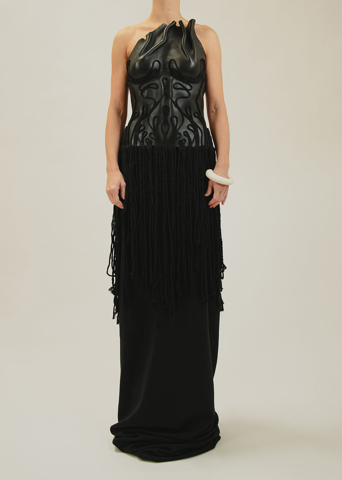 Sculpt me dear, embroidered black torso