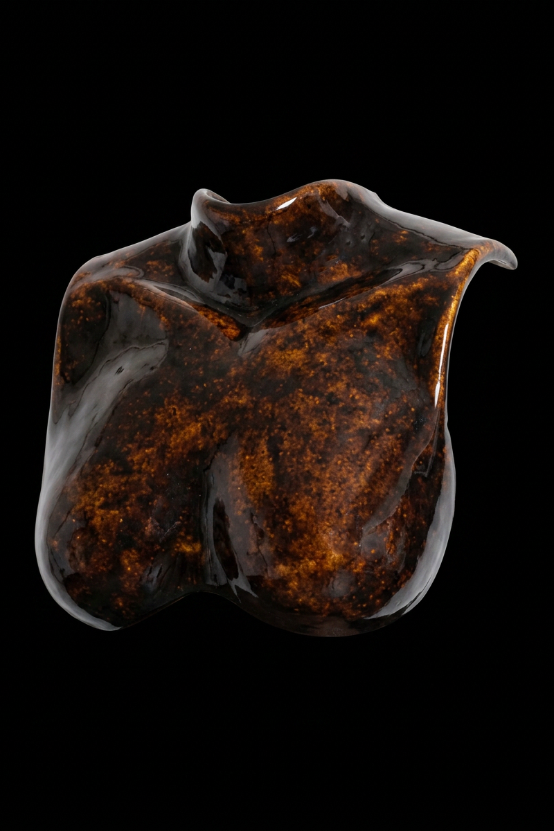 Ceramic bust sculpture